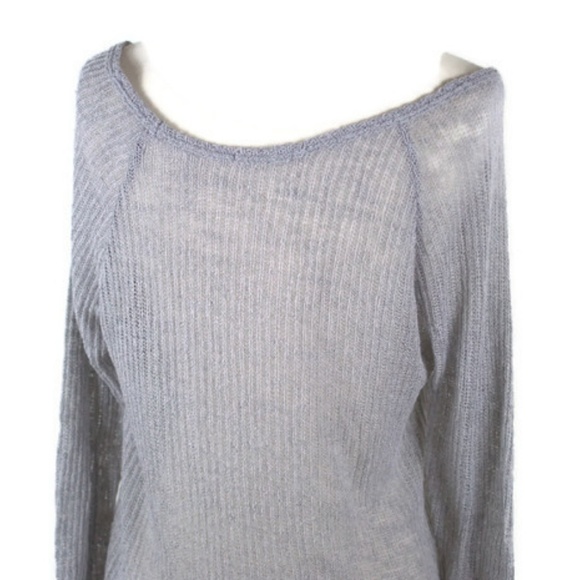 NWOT Lime Chili Knit Sheer Lace Top - Picture 2 of 5